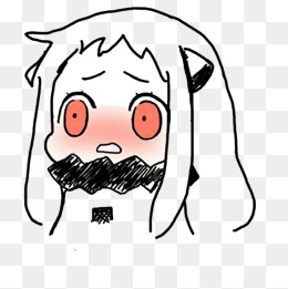 卡通漫画风小恐龙脸红表情