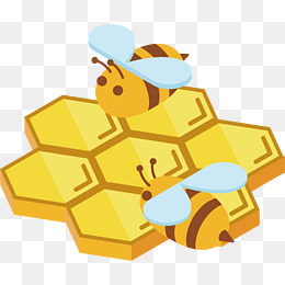 卡通蜜蜂矢量图
