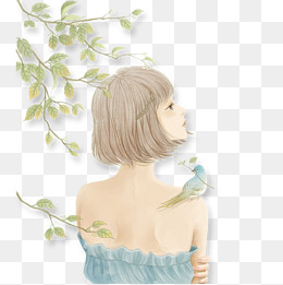 女孩背影