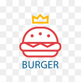 卡通 汉堡 logo