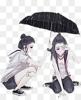 帮忙打伞的人