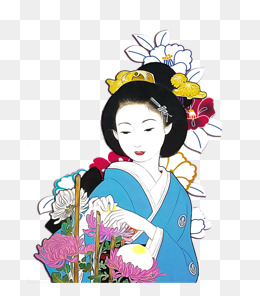 和服少女插画设计