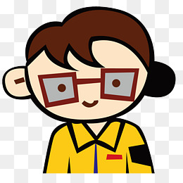 微笑的戴眼镜小男孩