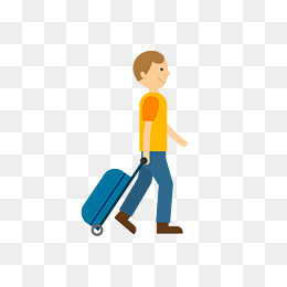 【拉行李箱卡通素材】免费下载_拉行李箱卡通