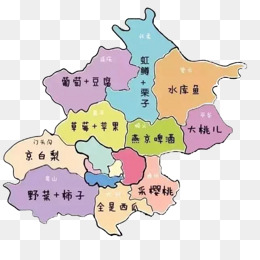北京手绘美食地图
