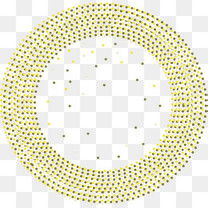 金色波点环形边框素材图片免费下载_高清psd