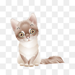 盛夏处暑清凉白色猫咪侧脸手绘插画psd