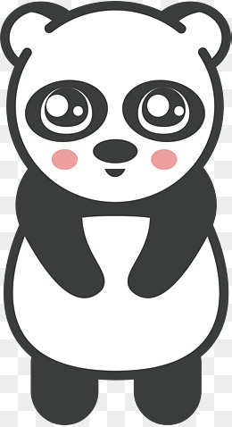 卡通可爱小熊猫png