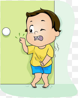 尿急敲门的小孩