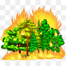 【森林火灾卡通素材】免费下载_森林火灾卡通