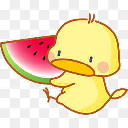 卡通黄色鸭子
