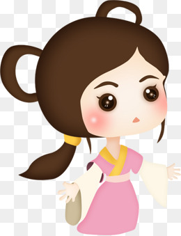 可爱卡通女孩
