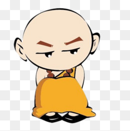 手绘小和尚