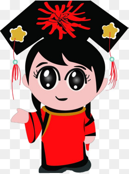 红色清朝服饰