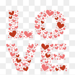 情人节情侣礼物堆手绘矢量图