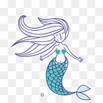 卡通美人鱼素材图片免费下载_高清png_千库网