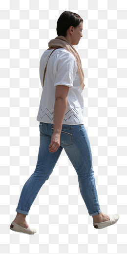 背包走路的人