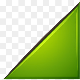 手绘绿色三角形
