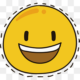 黄色微笑图标贴纸