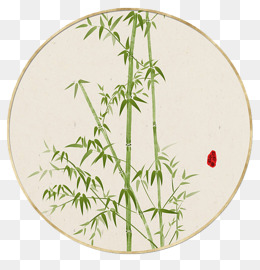 漂亮的竹子手绘插画素材图片免费下载_高清psd_千库网
