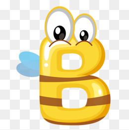 卡通字母b