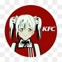 卡通美少女肯德基标志