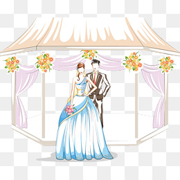 卡通情侣婚纱_情侣头像卡通婚纱