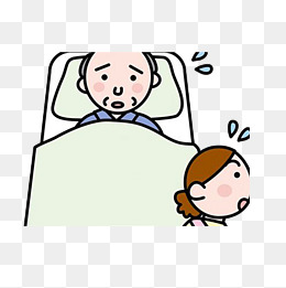 睡觉被吵醒的老人