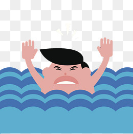 卡通游泳男壁纸
