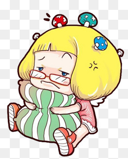 伤心烦恼的女孩素材图片免费下载_高清png_千库网