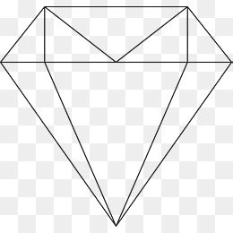 简笔画钻石图