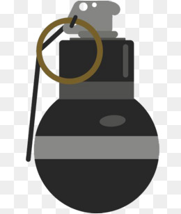 卡通爆炸的手雷弹