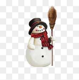 卡通白色雪人png
