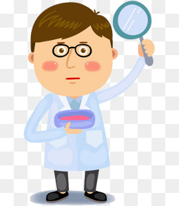 卡通科学家头像装饰