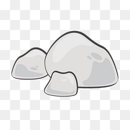 卡通手绘鹅卵石石子