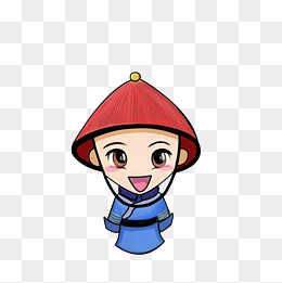 卡通古代宫廷太监素材