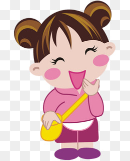 卡通可爱的小女孩