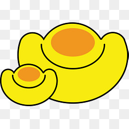 【金元宝简笔画素材】免费下载_金元宝简笔画