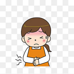 【肚子痛卡通素材】免费下载_肚子痛卡通图片