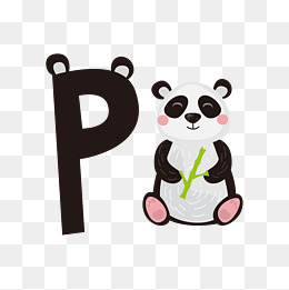 创意装饰英文字母ppt制作字母p