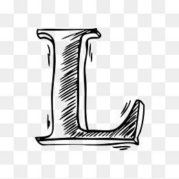 铅笔绘画英文字母l