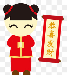 中国风拜年女孩免抠图素材图片免费下载_高清png_千库