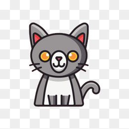 绿眼睛的黑色小猫头像