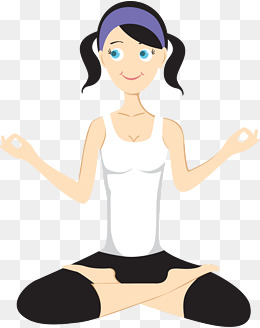 可爱的健身女人图