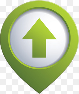 绿色矢量定位标志图
