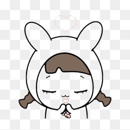 卡通飞吻献爱的人物png