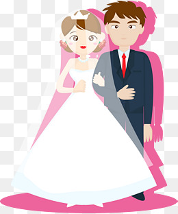白色婚礼新娘新郎
