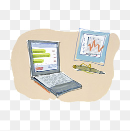 笔记本电脑卡通图