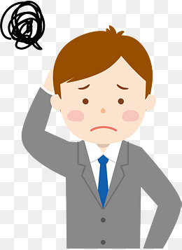 卡通烦恼的卡通男孩素材图片免费下载_高清png_千库网