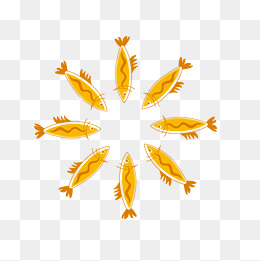 矢量卡通扁平化零食鱼干logo